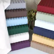 Tremendous Bedding 1000TC Egyptian Cotton Valance AU Double Size Striped Colors