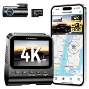4K Dash Cam Front and Rear, WiFi6 4K+1K Dash Camera for Cars, HDR Dashcam 64G...