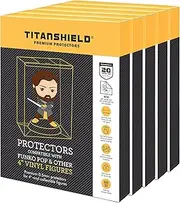 TitanShield 0.5mm Pop Protectors Sleeve Case Compatible with Funko - 4" Inch Pop! Vinyl Figures (100 Pack)