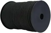 Leona Co 550 Paracord Parachute Cord - 9 Strand 100M Core Paracord Rope Lanyard Mil Spec Type III for Camping, Hiking and Survival (Black)