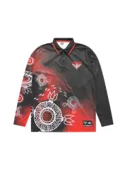Essendon Bombers AFL Indigenous L/S Training Polo Sizes S-5XL!