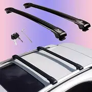 2PCS Black Crossbars fit for Mercedes Benz GLB X247 2020-2025 Roof Rail Rack Cross Bars Lockable Aluminum Alloy