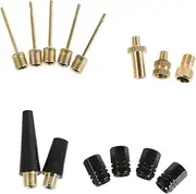 TOGEVAL 14pcs Set Bicycle Valve Adapter Air Compressor Blower Nozzle Bike Pump Valve Adapter Air Pump for Bike Tires Ball Inflator Needles Bike Tire Pump Adapter Bicycle Valve Adaptor