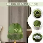 Green Lampshade Table Lamp Shade Retro European with Sturdy аτ Tassel E1T3