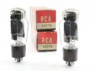 New Qty 2 RCA 6AS7G Matched Pair Grey Plates USA Vintage 1968 NOS Vacuum Tubes