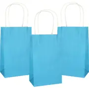 Azure Blue Paper Gift Bags 21.5cm (Pack of 5)