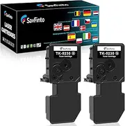 [SavFinto] TK5230 Black Toner Compatible with Kyocera ECOSYS M5521cdw Replacement for Kyocera TK-5230 TK5220 TK-5220 Compatible with Kyocera ECOSYS M5521cdw M5521cdn P5021cdn P5021cdw (2 Black)