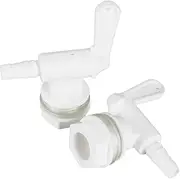 FERRODAY 2 Pack Bottling Spigot for Bucket Homebrew Wine Making Beer Brew Barbed Outlet Faucet Premium Plastic Faucet Tap Easy to Use Faucet- 2 Pack Faucet