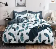Leaves Duvet/Doona/Quilt Cover Set - Queen/King/Super King Size Bed M390