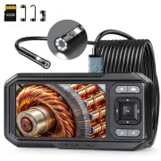 4.5 Inch Dual-Lens Industrial Endoscope, 1080P Photo Video Borescope Inspecti...