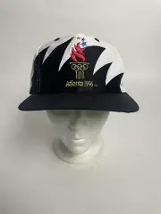 Vintage 1996 Atlanta Olympics Logo 7 Sharktooth Snapback Cap Hat - Rare