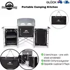 Sonnenberg Deluxe Foldable Camping Kitchen Picnic Cupboard Bench Table Portable