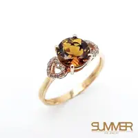 在飛比找momo購物網優惠-【SUMMER寶石】天然碧璽18K金戒指 1.2ct(KG-