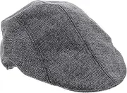 [WRITWAA] Fashionable Dark Beret Hat for Men Flat Cap Comfortable and Stylish for Occasions