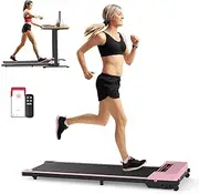 OUROAD Walking Pad Treadmill, Under Desk Treadmill for Home Office,Electric Walking Jogging Running Machine