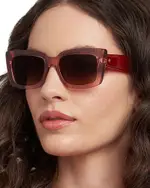 kate spade new york Cailin Rectangle Sunglasses, 52mm