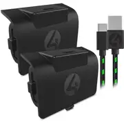 4Gamers Xbox Wireless Controller Twin Play & Charge Battery Packs - Black