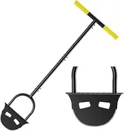Luvenia Garden Edger Chopper,42" with Soft T-Handle Sharp Serrated Blade Wide Foot Pedal,Edger Lawn Tool for Pavements, Lawns, Patios and Flower Beds