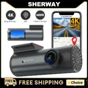4K UHD WiFi Car DVR Dash Cam GPS Camera 2K HD Mini Car Cam 24H Parking Monitor