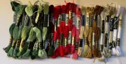 DMC Cotton Thread Lot Of 34 New Skein Embroidery Needlework Mouline