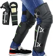 [Generic] Motorcycle Knee Guards - Adjustable Wool Motorcycle Knee Shin Guards | Windproof Knee Pads for Adults, Thermal Knee Brace Knee Support, Collision Avoidance Kneepad for Cycling