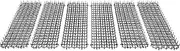 [Katai] 6 Pack Anti-Cat Pest Prickle Strips. Humane Plastic Spikes Deterrent Complete with Garden Pegs