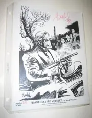 Frankenstein Mobster Print by Mark Wheatley SIGNED and NUMBERED (# 205)