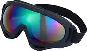 ifundom 1Pair Outdoor Ski Goggles Windproof Eye Protection with Elastic Headband Durable Lenses for Cycling Skiing and Mountaineering Finish