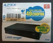 Apex Digital TV Converter Box With Remote Model DT250 Analog Pass-Through NEW