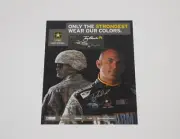 Tony Schumacher U.S. Army Top Fuel NHRA AUTOGRAPHED Drag Racing Hero Card
