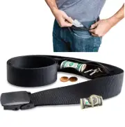 Belt With Secret Comparment - Travel Anti-Theft Belt with Secret Zipper