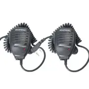 2PCS Baofeng Microphone PTT Speaker Mic For Kenwood BAOFENG UV-5R 5R+ BF-F8HP