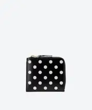 (ASK availability First) comme des garcons Dot Print L-Shaped Wallet new