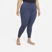 Nike Yoga Women's Thunder Blue High-Waisted Cut-Out 7/8 Legging (DR7777-437) S/M