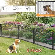 P&P Strong Metal Fine Mesh Garden Fence Dog Chicken Rabbit Border Outdoor Flower Bed