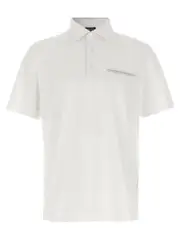 [Zegna] Zegna-Piqué Shirt Polo Bianco-Uomo 54IT
