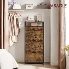 Vasagle 3 Tier Shoe Cabinet Wooden Shoe Rack Storage Organizer Shelf Cupboard