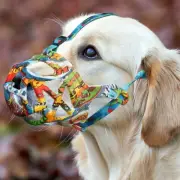 Dog Muzzle Printed Basket Muzzle for Small Medium Large Dogs Dachshund Beagle...