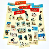 在飛比找蝦皮購物優惠-瑞士兒童黏土動畫／1993年〈企鵝家族 ．Pingu〉貼紙／