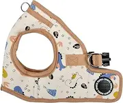 Puppia Spring and Summer Fashion Step-in Vest Dog Harness, Beige_Minmi, Small