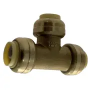 100 Pcs XFITTING 1/2" Push Fit Tee Fittings, 1/2" Push to Connect Tee, Lead Free