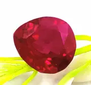Pear Shape Burma Red Ruby 9.00Ct Natural Loose Gemstone Certified Best Offer EKL
