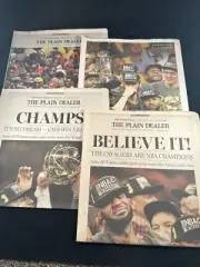 4 Cleveland Plain Dealer Newspapers Cavaliers Champs Believe It Parade 2016 Comm