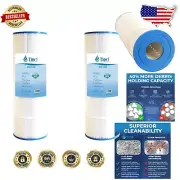 Durable 2-Pack Pool & Spa Filter Cartridges - Fits Pentair & Unicel Models