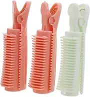 WRITWAA 3pcs Volume Rollers for Fine Thin Hair Overnight Curler Clips No Damage Curling for Volumized Curls