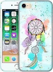 Glisten - iPhone SE 3 2022 Case, iPhone SE 2020 Case, iPhone 7/8 Case - Watercolour Dream Catcher Printed Cute Plastic Hard Snap on Designer Back Phone Case for iPhone 7/8 / SE 2 / SE 3.