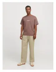 [Jack & Jones] Jorvesterbro Short Sleeve Crew Neck Tee in Taupe