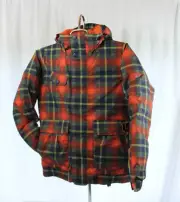 New Burton Girl's Youth Twist Insulated Snowboard Jacket Medium Clockwork Plaid