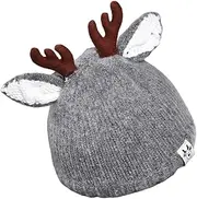 [TOGEVAL] Antler Hat Clothes Hats Christmas Hat Warm Clothes Christmas Hat Reindeer Hat Reindeer Costume Cap Warm Cap Outfit Warm Hat Red Cotton