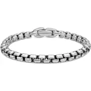 David Yurman Men's Large Box Chain Link Bracelet, 5mm in Silver at Nordstrom, Size 7